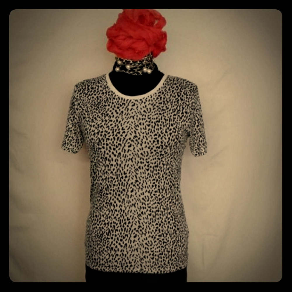 Saint Laurent animal print T shirt